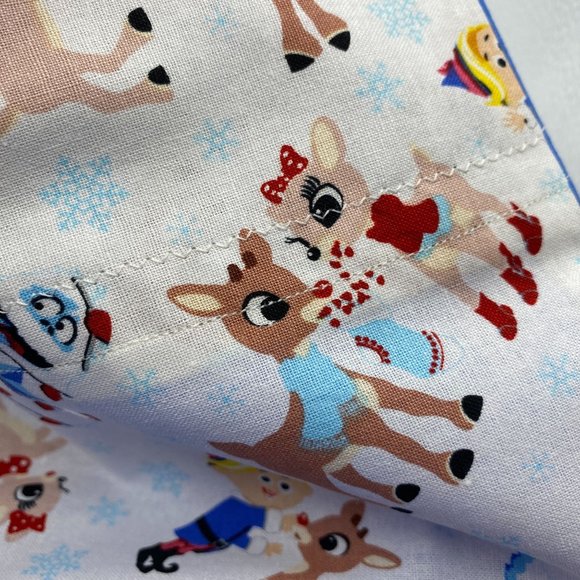 Rudolf the Red Nose Reindeer queen size handmade pillowcase misfit toys Herbie - Picture 6 of 11